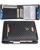 ✅ KOMPAKT UND TROTZDEM FUNKTIONAL - Besitzt trotz geringer Größe von 11,4 x 8,4 x 1,9cm 10 Kartenfächer (9 Innenfächer, 1 Schiebefach außen) Das äußere Schiebefach ermöglicht einen schnellen Zugang zu häufig genutzten Karten. Durch die kompakten Abmessungen passt die hochwertige Geldbörse in jede Hosentasche ohne sie auszubeulen