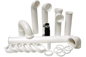 PERMAFLOW PF WaterWorks PF0989 Kit d'installation pour élimination des ordures, Blanc, 1 pièce