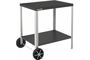Cook'in garden - Carrello Media S con piano di lavoro - Mobile su ruote - Cucina esterna - Supporto ideale per Plancha o Barbecue - Facile da spostare
