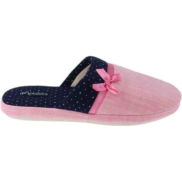 De Fonseca Pantofole Donna MOD. Roma Top E W707 – Ciabatte In Cotone Classiche Con Suola Antiscivolo E Sostegno Per La Schiena