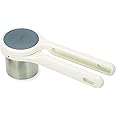 Joseph Joseph 20100 Helix Potato Ricer Masher Ergonomic Twist-Action Hand Manual Stainless Steel For Mashed Potato, White