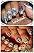 Ejiubas Henna Floral Egypt Style Stamping Plate Double-sided Design Nail Art Image Plate Nail Stamp Collection - Pack of 2