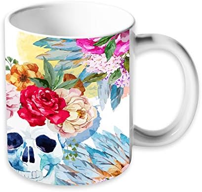 Cool Colourful Skull Tea Coffee Ceramic Kitchen Mug Cup Drink Gift Idea