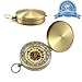 Produktbild Hmjunboys Kompass Portable Taschenkompass Wanderung Luminous Navigation Kompass Pocket Taschenuhr Messing Metall Camping Outdoor Compass