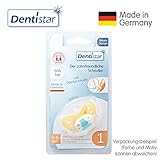 Dentistar® Silikon-Schnuller – Größe 1 von Geburt an, 0-6 Monate – Nuckel zahnfreundlich & weich für neugeborene Babys | Standard - 4
