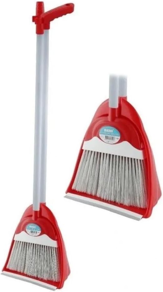 Maxell Saplı Süpürgeli Fırçalı Hazneli Kabinli Plastik Faraş Seti Takımı