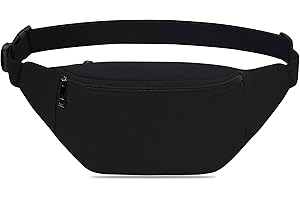G4GADGET Waist Bag Bum Bag | Adjustable 120cm Belt | Lightweight Fanny Pack for Men & Women | Travel, Running, Festival & Holiday Money Belt with 3 Zipped Pockets