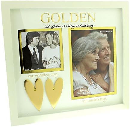 Golden Wedding 50th Anniversary Gift Photo Frame - Wedding and Anniversary