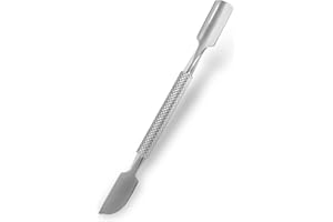 ZAMAHA UK Professional Cuticle Pusher Stainless Steel Dual Tool Double End Manicure Pedicure Nail Cleaner Gel Polish Remover Metal Pusher