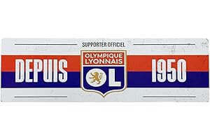 Olympique Lyonnais Plaque Métal Supporter