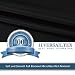 H.Versailtex Solid Thermal Insulated Blackout Pencil Pleat Anti - Mite Curtains for Bedroom with Two Free Tiebacks - Black, Energy Saving & Noise Reducting, 66" Width x 54" Drop, Set of 2 pieces