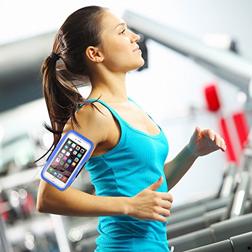 EOTW Brazalete Deportivo para iPhone Sumsang Huawei BQ  Azul Brazalete para 4 7pulgadas 