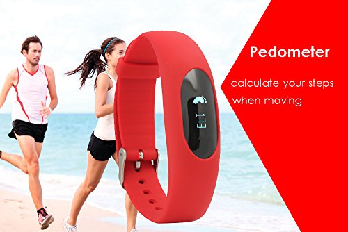 YAMAY® Schrittzähler Smart Armband Fitness Tracker Aktivitätstracker Ohne Bluetooth mit Zeit,Dtum,Schrittzähler,Kalorienzähler,Entfernungsrechner,Sport-Zeit,Schlafmonitor Ohne APP Handy - 3