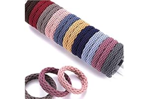 DAHI Haargummis 100stk haarband Elastische Zopfgummis Haargummi in 10 farben (Netz)
