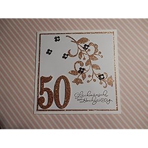 Karte goldene Hochzeit