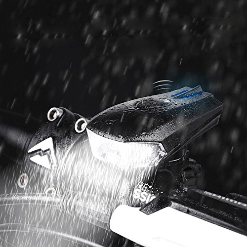 ZEEFO Fahrradbeleuchtung Superhell Wiederaufladbar Wasserdicht LED Fahrradbeleuchtung set mit 400 Lumen intelligenter Sensor Vorderlicht und rotes Rücklicht mit 4 Modi, kompatibel mit Mountainbikes, Straßenrädern, Kinder- & City-Fahrrädern, erhöhte Sicherheit und Sichtbarkeit - 6