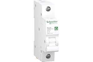 Schneider Electric Disyuntor Resi9 de 1 polo, 16 A, característica B, 10 kA, número de artículo R9F27116, 1 pieza