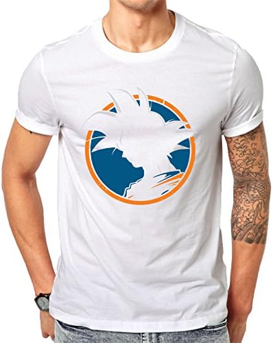 Dragon Ball Z Goku Son Goku Z Fighters Silhouette Mens Gift Present - White T-Shirt