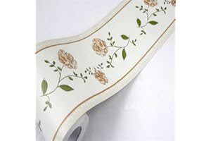 DHHOUSE 10 Meter Self Adhesive Wallpaper Border， Peel and Stick Wall Border for Ceiling Bathroom Living Room (Style 2)