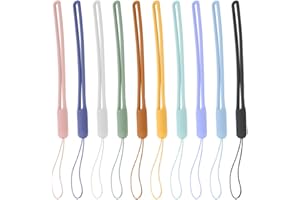 XINGSUI 10 pièces élingue en silicone, lanière de poignet en silicone, lanière de couleur, pour téléphones mobiles, clés USB, porte-clés, MP3, Mp4, mini caméras