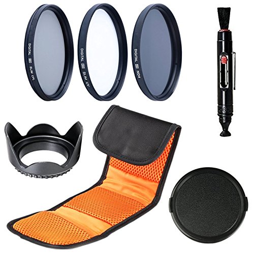 Preisvergleich Produktbild 82 mm Filterset: inkl UV-Filter Slim, Polfilter zirkular slim, Neutral Graufilter ND4 Filter für für Canon, Nikon, Sony, Sigma, Fujifilm, Fuji, FUJINON, Tamron, Tokina, Pentax, Carl Zeiss Objektiv (82mm Filtergewinde)