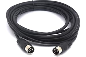 HUHANGGOD Tomost Cavo MIDI 8 pin Din Speaker Extension maschio a maschio Convertitore Lead per Bang e Olufsen B&O PowerLink BeoLab (5 metri)