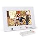 Produktbild OXA 8-Zoll 16G HD Digitaler Bilderrahmen mit Eingebautem Speicherung- und Bewegungssensoren, MP3- und Video-Wiedergabe (Weiß)