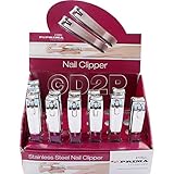 24 X PRIMA HIGH QUALITY STAINLESS STEEL NAIL CLIPPER CUTTER TOE CLIPPERS TRIMMER