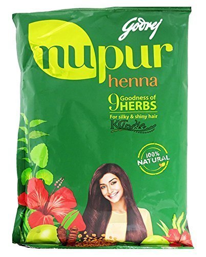 Godrej Nupur Mehendi Powder 9 Herbs Blend-55 Grams