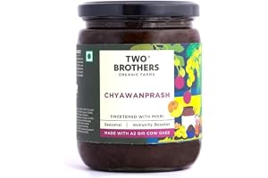Two Brothers Organic Farms Chyawanprash (500g) Handcrafted with Native Amlas & Herbs Boosts Immunity, Aids Digestion, Enhances Skin & Hair, Rich in Antioxidants Supports Healthy Bone