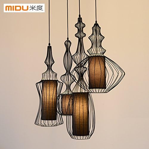 Quietness @ Pendant Lighting Modern LED Chandelier Creative Industries Loft Hanging Lamp for Dining Room Bedroom Living Room Warehouse black - large