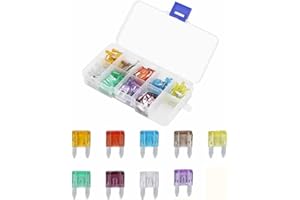 OuYi 90PCS Auto Mini Fusible Kit 5A 7.5A 10A 15A 20A 25A 30A 35A 40A Auto Camion SUV Véhicule ATV UTV Moto Passager Voiture Golf Chariot Bateau Yacht Camion Van Motoneige Universal DC Application