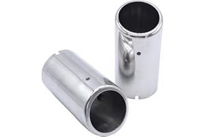 SHLPDFM 1 paire d'embouts d'échappement en acier inoxydable de 68 mm pour VW Scirocco Golf VI VII Estate 2008-2014