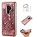 Produktbild Hülle Galaxy S9 Plus (6,2 Zoll) Hülle Transparent Hardcase,3D Galvanotechnik TPU Kreative Liquid Bling Hülle Case Für Samsung Galaxy S9 Plus (6,2 Zoll) ,Dynamisch Treibsand Flüssige Fließend Wasser Glitter Sparkle Klar Hart Plastik Tasche Kristall Handytasche Rückseite Hülle Schale Etui Für Samsung Galaxy S9 Plus (6,2 Zoll) + Schlüsselanhänger (R) (4)