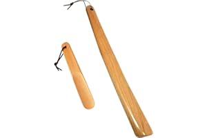 MZFANG Calzascarpe 2 packs 40&16 cm forte Lungo Calzascarpe scarpa Lifter con corda appesa Calzante Scarpe faggio manico lungo corno per tutte le scarpe tacchi stivali scarpe da ginnastica