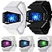 Produktbild Uhr Fliegeruhr Digital LED Silikon Quarz Herren Armbanduhr (Weiß (white))