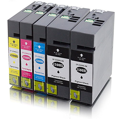 Kompatible Patronen PGI-2500 für Canon Maxify iB4000 iB4050 iB4150 MB5000 MB5050 MB5150 MB5300 MB5350 MB5450 ms-point® (5er Sparset)