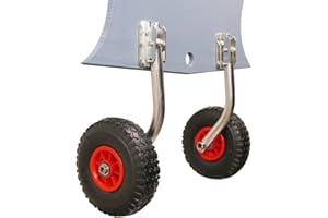 MiDMarine EasyFold Launching Wheels for Boat RIB Dinghy, Marine Grade Stainless Steel