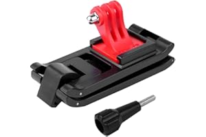 Hensych Regulowany uchwyt na plecak na kamerę sportową zacisk do kamery Go-Pro/Insta360 One R/Osmo Action/Osmo Pocket/SJCAM XiaoYi .etc Series