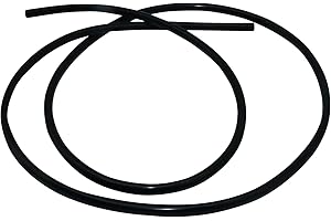 iMeistek Silicone Tube, 5mm ID X 8mm OD 2M, Flexible Silicone Tubing Water Air Hose Pipe for Pump Transfer Black