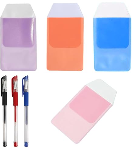 Wisdompro Echt Leer Heavy Duty Zakbeschermer Penhouder/Etui voor Shirts, Laboratoriumjassen, Broeken - Multifunctioneel - Houdt Pennen, Punten, Potloden en Notities - Vintage Zwart