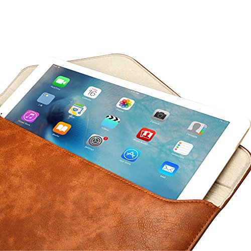 Jisoncase ELEGANT Tasche Macbook Air/ Pro Retina 13,3 Zoll Hülle Weich Schlank Ultrabook Laptop Leder Aktentasche in braun JS-AIR-03D20 - 7