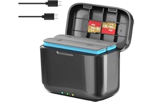 Prodrocam Chargeur de batterie à charge rapide pour appareil photo d'action Insta360 X4, double port, hub de charge PD2.0/PD3.0, prend en charge 2 batteries (chargeur B)