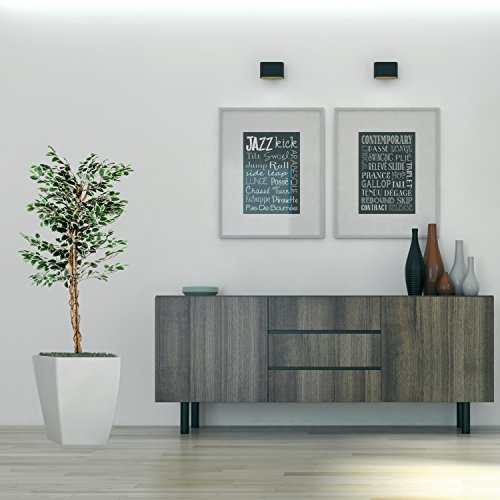 Großer grüner Ficus Baum, Echtholzstamm, Kunstbaum, Kunstpflanze, Dekobaum – Variante: 160 oder 190 cm - 5