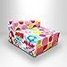 Childrens Single Fold Out Z Bed Chair Flower Dot