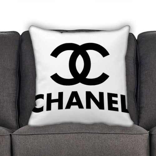 Chanel Black Logo for Pillow Case