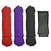 Produktbild Ldoux 3x 10M Bondageseil Bondage Seil 8MM Weiches Seil (Schwarz, Rot, Lila) mit Satinbinde