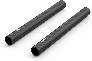 SMALLRIG Carbon Fiber 15mm Rods 6 Inch 2 PCS Lightweight-1872 | Made of Lightweight Carbon Fiber, Each Rod is 6 Inches Long, Pack Includes 2 Rods