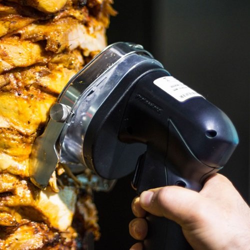 Grill Döner Kebab électrique 3 Brûleurs Max 40 Kg - Moteur En Haut