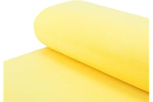 NADELTRAUM Polar Fleece Stoff Antipilling einfarbig gelb - Meterware ab 25 cm x 150 cm - Stoff zum Nähen